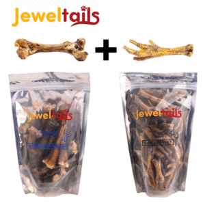 Combo Dehyderated Chicken Fee(500g) + Dehyderated Roasted Lamb Feet(100G)