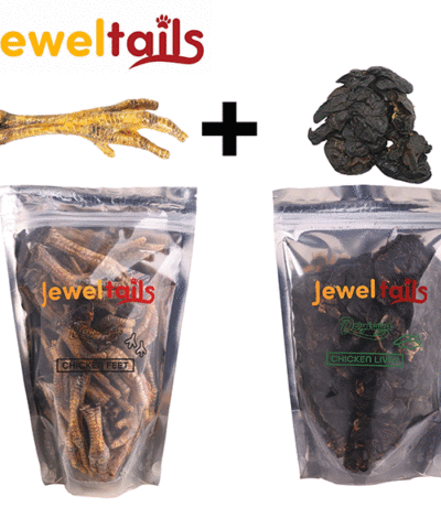 Combo Dehyderated Chicken Feet(500G) + Dehyderated Chicken Liver(250g)