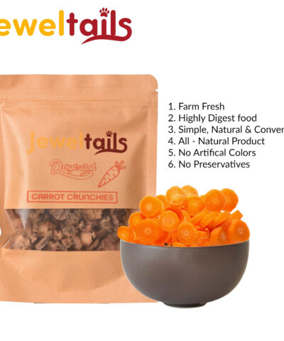 Jeweltails Dehydrated Carrot Crunchies